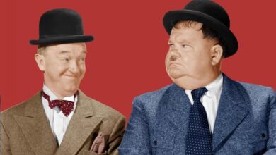 Photo of Laurel and Hardy. Alive and kicking.