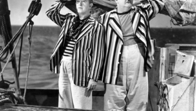 Photo of Laurel and Hardy in “Sailors Beware” ! (1927) the world’s first Eisenstein parody?