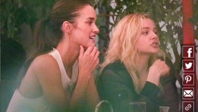 Photo of Chloe Grace Moretz grabs dinner with model Kate Harrison… four years after they were first spotted locking lips